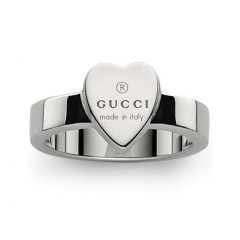 gucci ybc223867001015|Gucci Trademark Heart Pendant Ring .